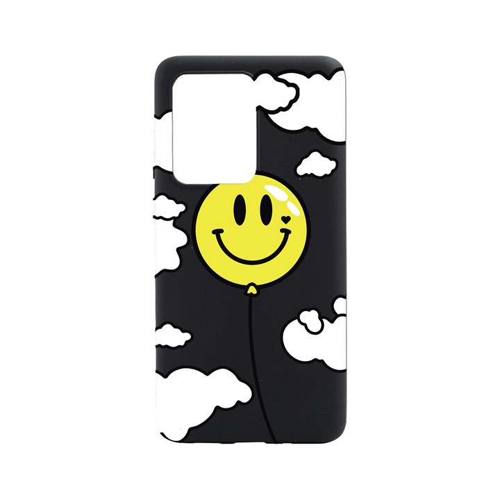BestCase Slim Szilikon 0.8MM telefontok, Huawei P40, Balloon Smiley, B 957