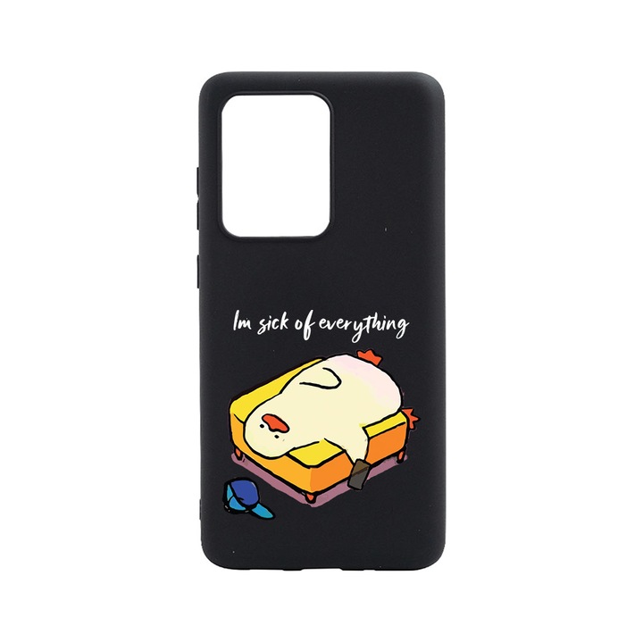 BestCase Slim Szilikon 0.8MM telefontok, Huawei P40, I'm Sick Of Everything, B 999