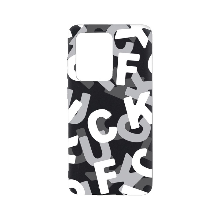 BestCase Slim Szilikon 0.8MM telefontok, Huawei P40, FCK Pattern, B 1021