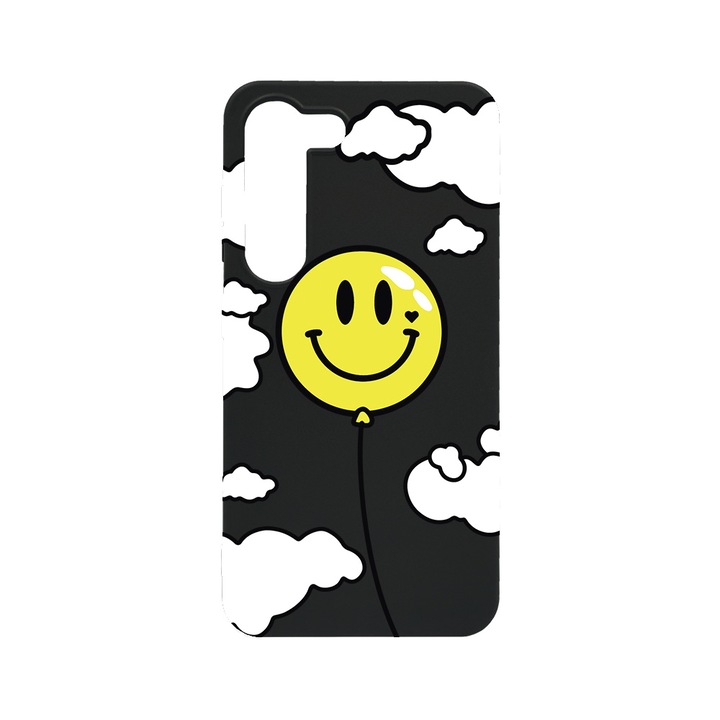 BestCase Slim Szilikon 0.8MM telefontok, Samsung Galaxy S23, Balloon Smiley, B 957