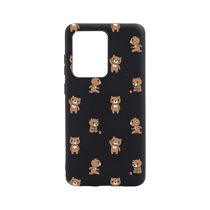 BestCase Slim Szilikon 0.8MM telefontok, Huawei P40, Teddy Bear Pattern, B 970