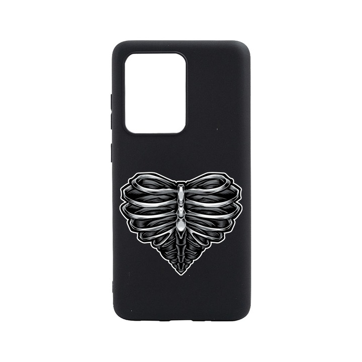 BestCase Slim Szilikon 0.8MM telefontok, Huawei P40, Skeleton Heart, B 1024