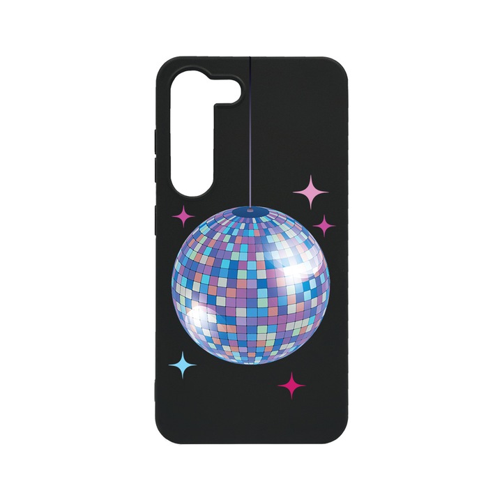 BestCase Slim Szilikon 0.8MM telefontok, Samsung Galaxy S23, Disco Ball, B 1006