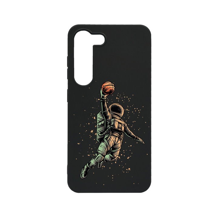 BestCase Slim Szilikon 0.8MM telefontok, Samsung Galaxy S23, Astronaut Basketball, B 1003