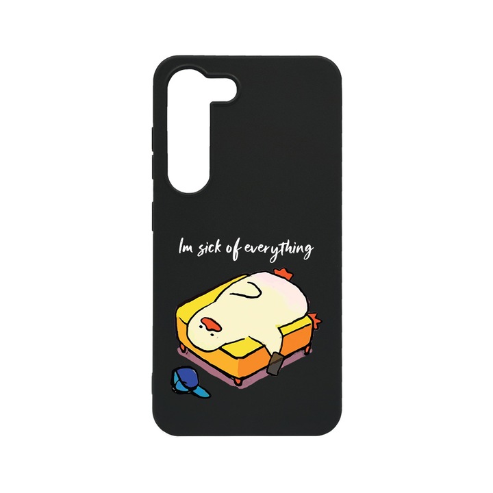 BestCase Slim Szilikon 0.8MM telefontok, Samsung Galaxy S23, I'm Sick Of Everything, B 999