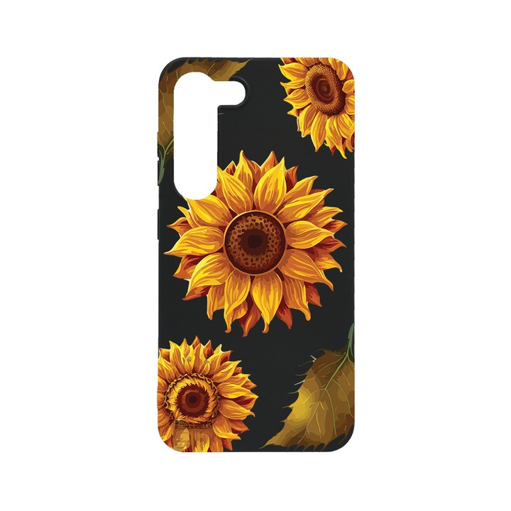 BestCase Slim Szilikon 0.8MM telefontok, Samsung Galaxy S23, Sun Flower, B 1070