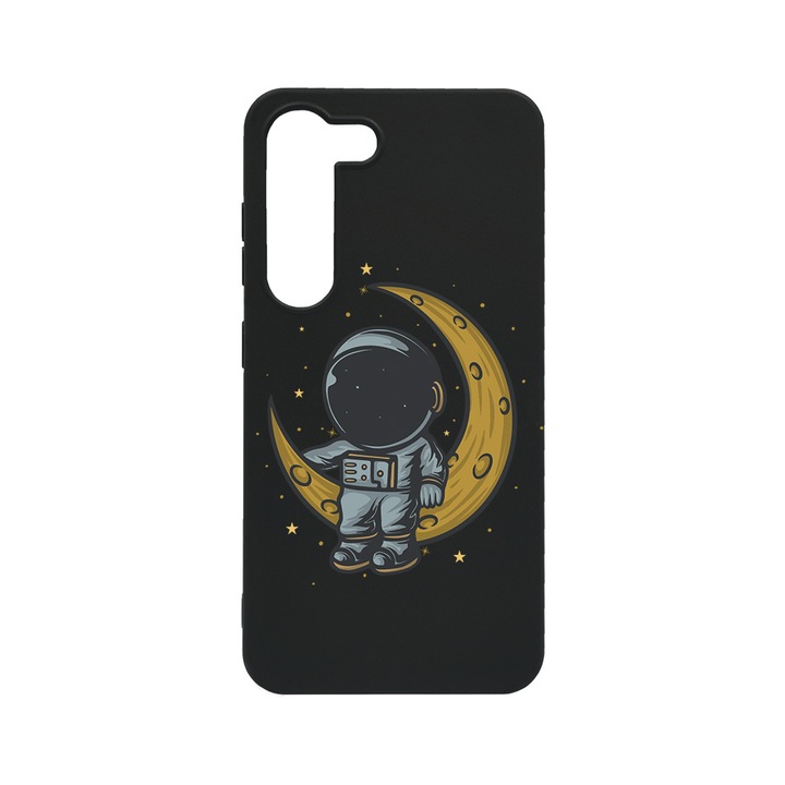 BestCase Slim Szilikon 0.8MM telefontok, Samsung Galaxy S23, Astronaut on Moon, B 997