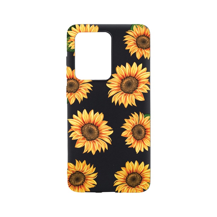 BestCase Slim Szilikon 0.8MM telefontok, Huawei P40, Sun Flower, B 1069