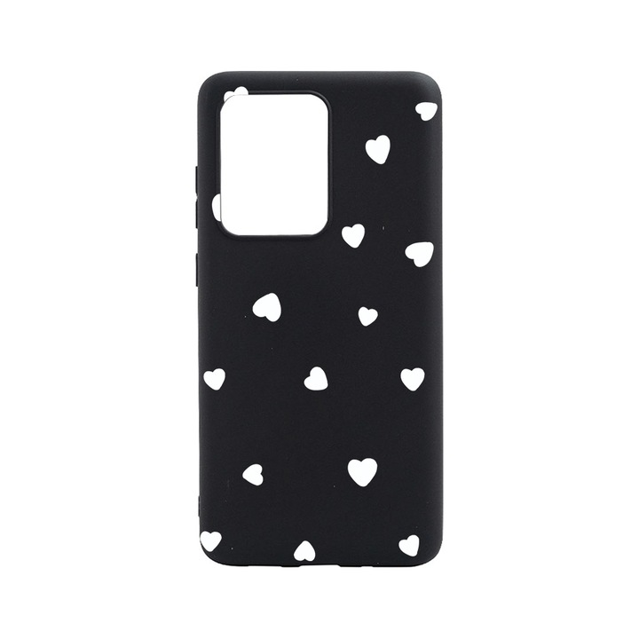 BestCase Slim Szilikon 0.8MM telefontok, Huawei P40, Heart Pattern, B 1041