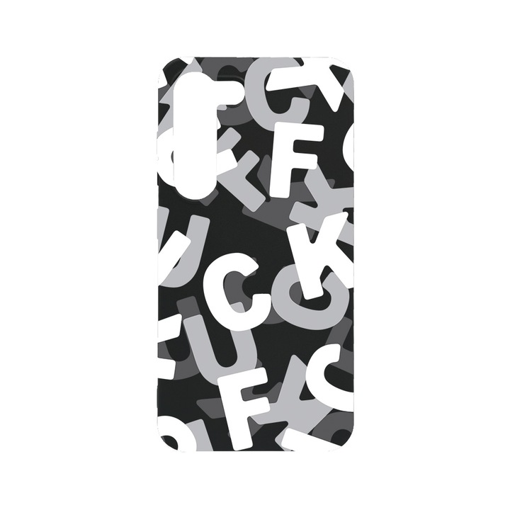 BestCase Slim Szilikon 0.8MM telefontok, Samsung Galaxy S23, FCK Pattern, B 1021