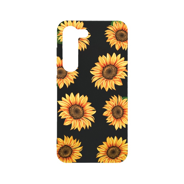 BestCase Slim Szilikon 0.8MM telefontok, Samsung Galaxy S23, Sun Flower, B 1069