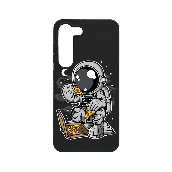 BestCase Slim Szilikon 0.8MM telefontok, Samsung Galaxy S23, Astronaut Pizza, B 1004
