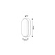 Lampa Hort 15W 7409, LED Rabalux, negru, oval