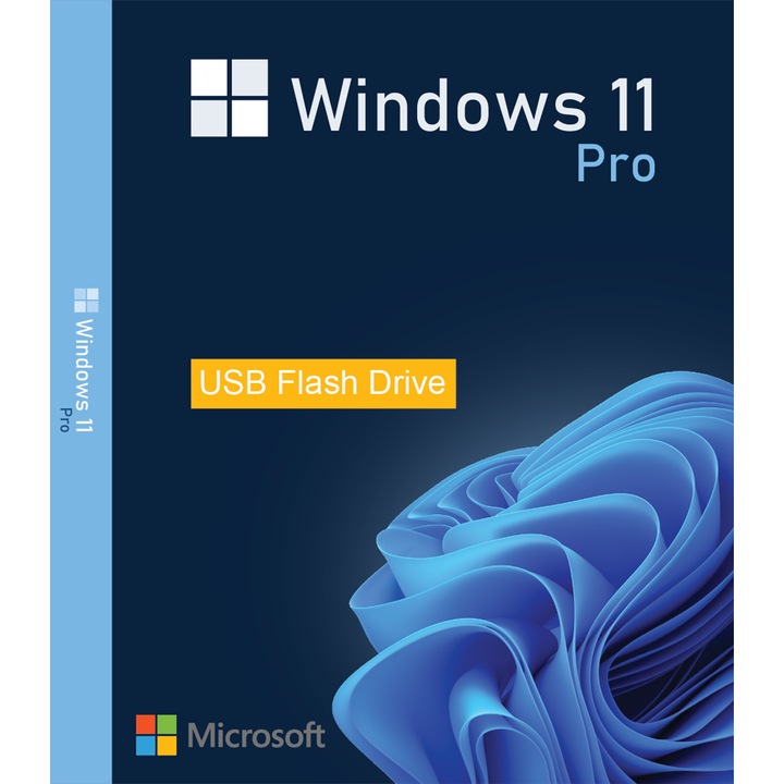Microsoft Windows 11 Pro, 64 bit, Multilanguage, Retail, Flash USB 2.0 – 8GB
