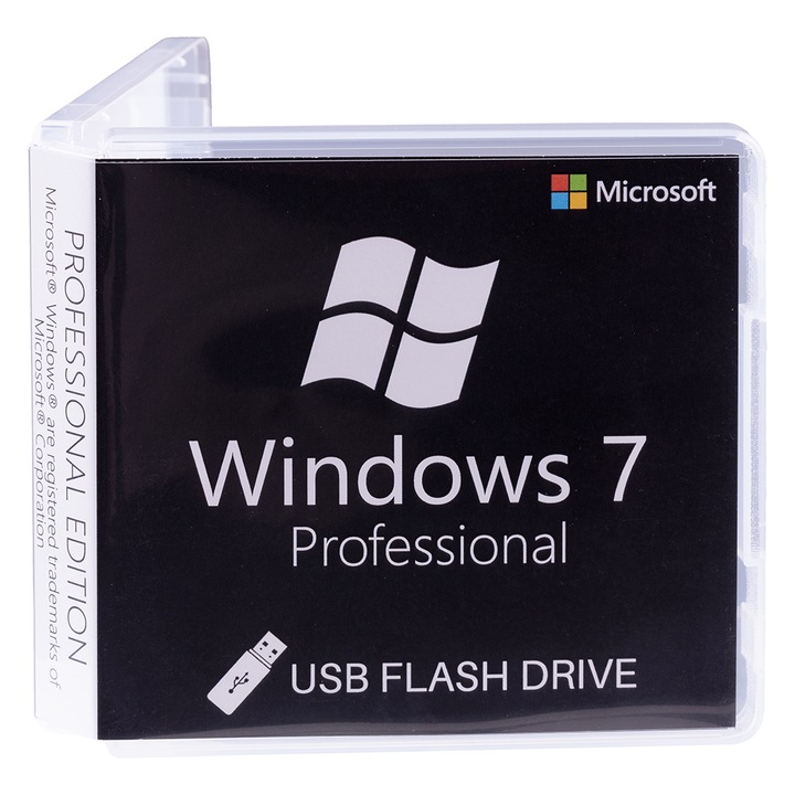 Microsoft Windows 7 Pro, 32/64 bit, Multilanguage, OEM, USB 2.0 – 8GB