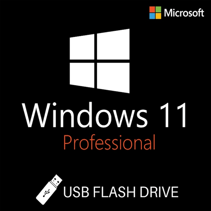 Microsoft Windows 11 Pro, 64 bit, Multilanguage, Retail, USB 2.0 – 8GB