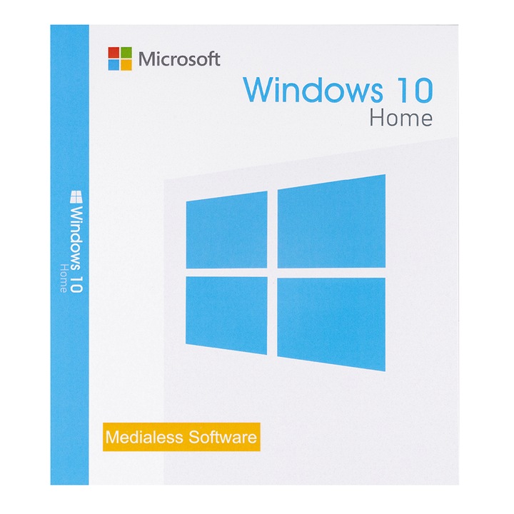 Microsoft Windows 10 Home, 32/64 bit, Multilanguage, Retail, Medialess