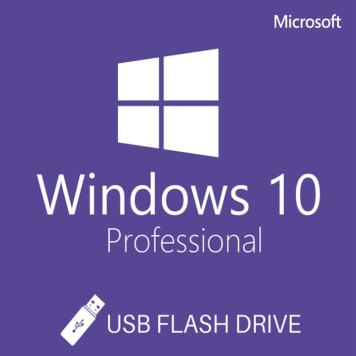 Microsoft Windows 10 Pro, 32/64 bit, Multilanguage, Retail, USB 3.2 - 32GB