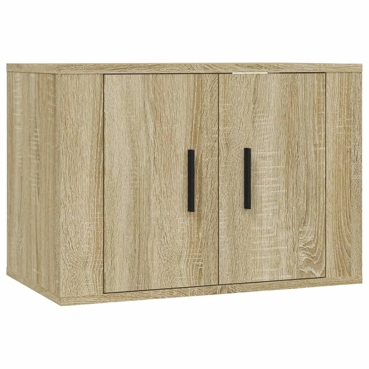 ТВ шкаф Zakito Europe, Стенен монтаж, Дъб сонома, Дърво, 57x34.5x40 см