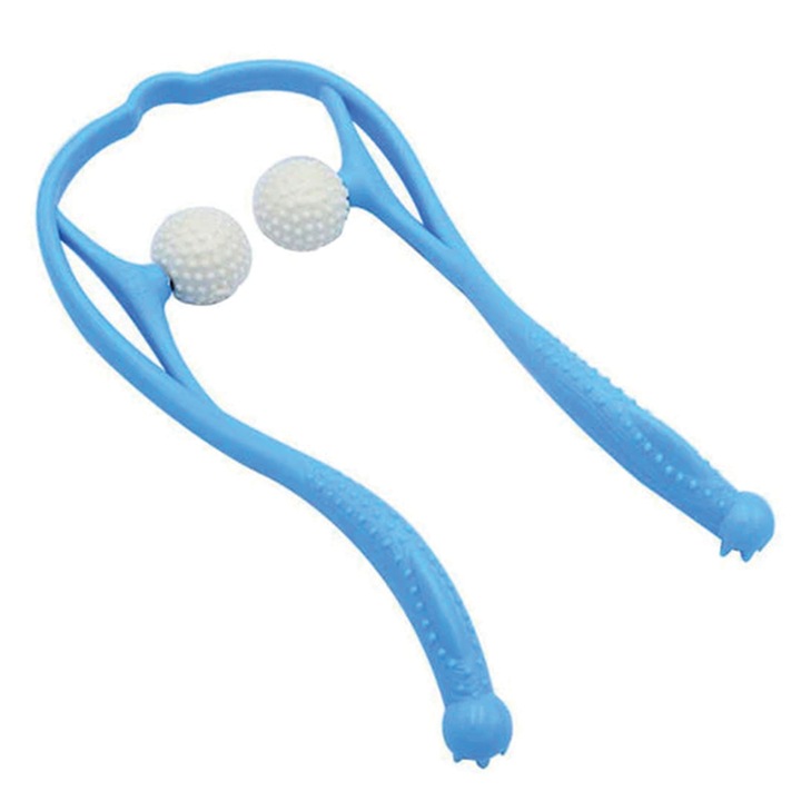 Dispozitiv manual, pentru masaj cervical, albastru, 37x18.5 cm