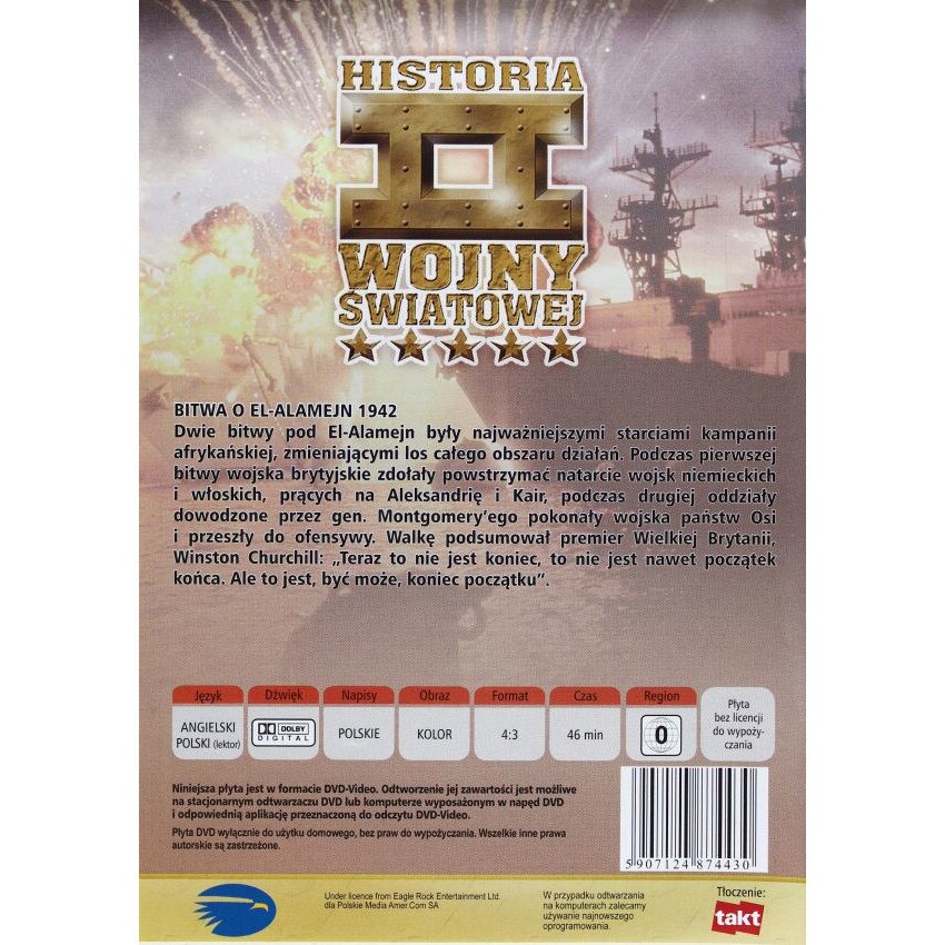 Encyklopedia II Wojny Światowej 55: Bitwa o El-Alamejn 1942 [DVD] - eMAG.ro