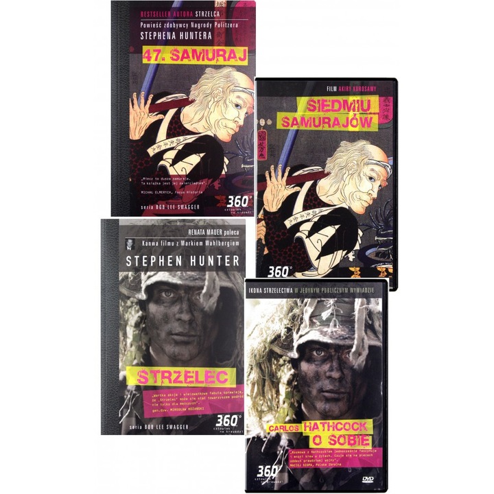 47 Samuraj / Siedmiu samurajów + Strzelec / Wywiad z Carlosem Hathcockiem [2xKSIĄŻKA]+[2DVD]