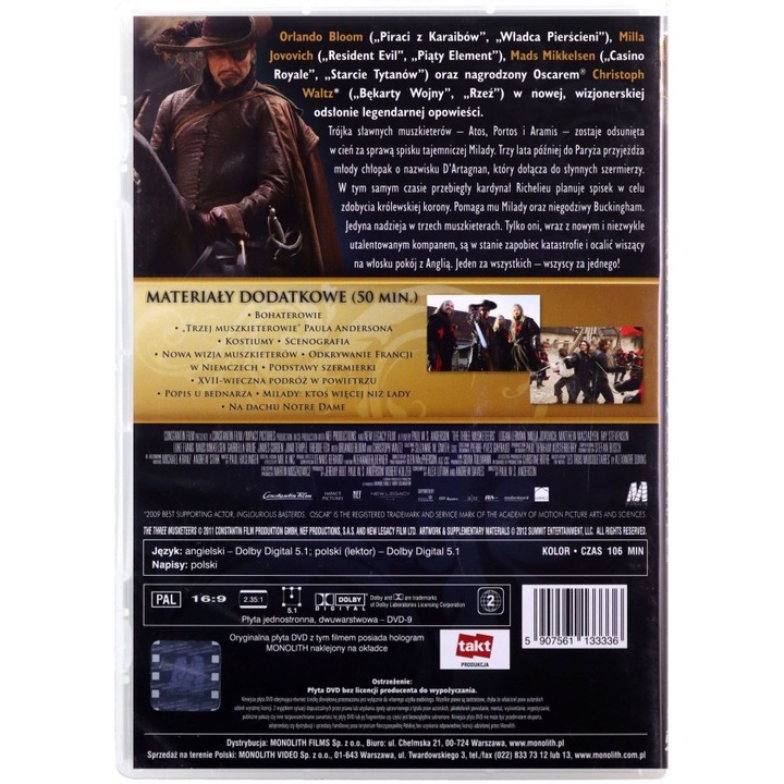 Тримата мускетари [DVD]