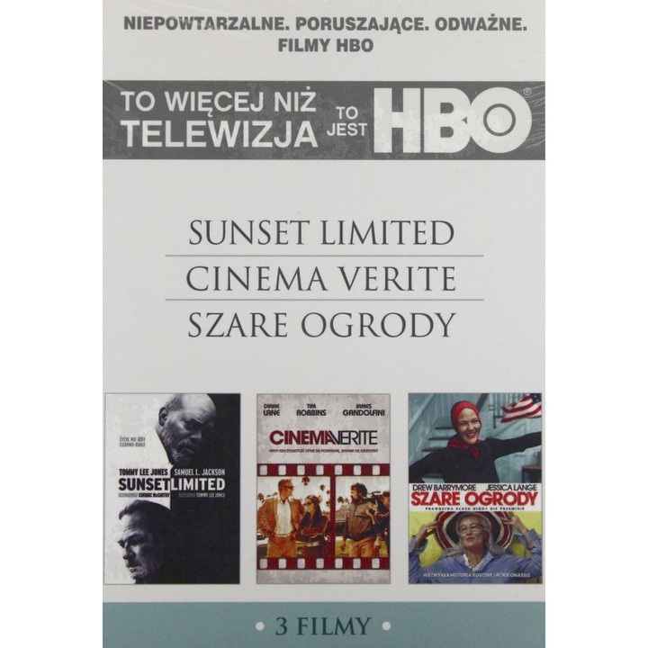 To jest HBO 1: Sunset Limited / Cinema Verite / Szare ogrody [3DVD]