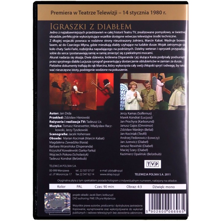 Teatr TVP: Igraszki z diabłem [DVD]