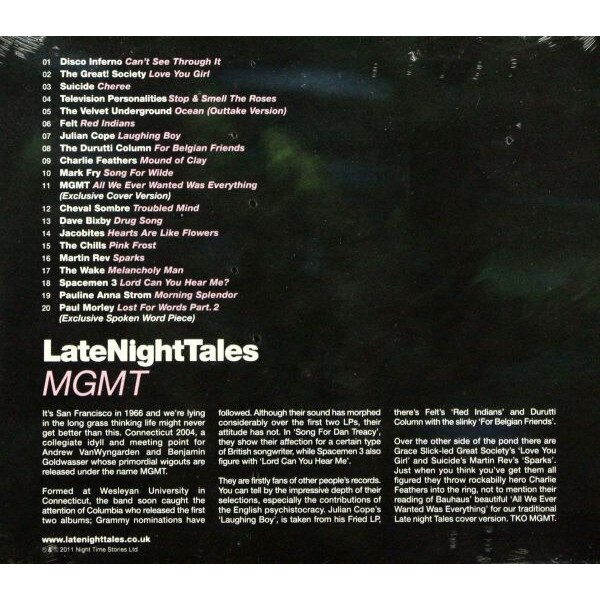 Late Night retailer Tales (2011) • MGMT