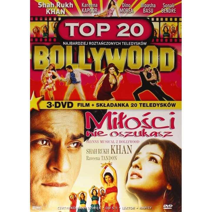 Top 20 Bollywood / Miłości nie oszukasz [BOX] [3DVD]