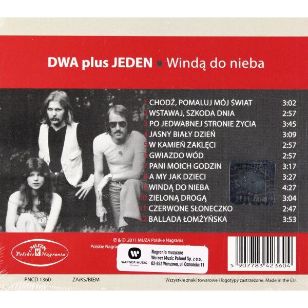 2 plus 1: Windą do nieba (digipack) [CD] Dwa Plus Jeden - eMAG.ro