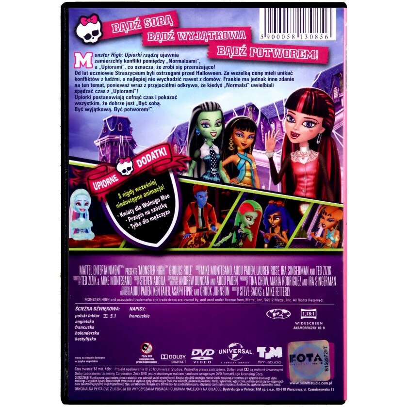 Bajka Monster High Upiorki Rządzą Po Polsku Monster high: Upiorki rządzą [DVD] - eMAG.ro