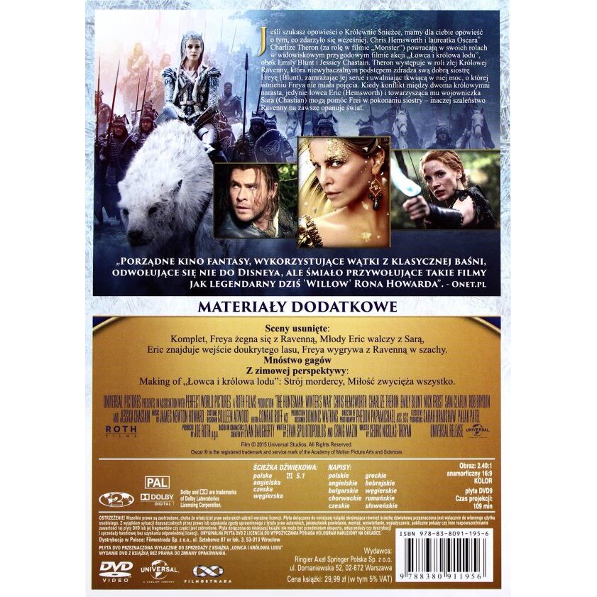 Razboinicul Vanator si Craiasa Zapezii [DVD] - eMAG.ro