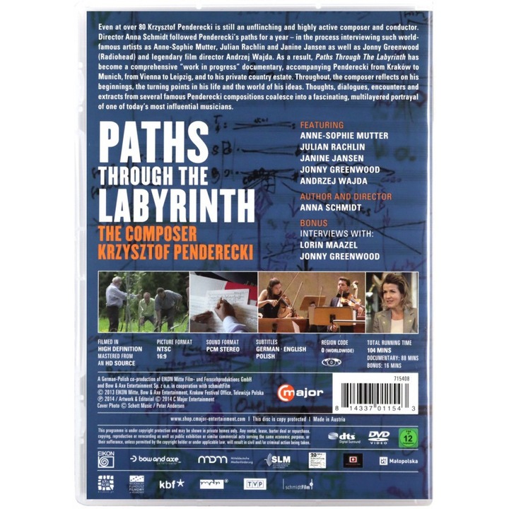 Penderecki: Paths Through The Labyrinth [DVD]