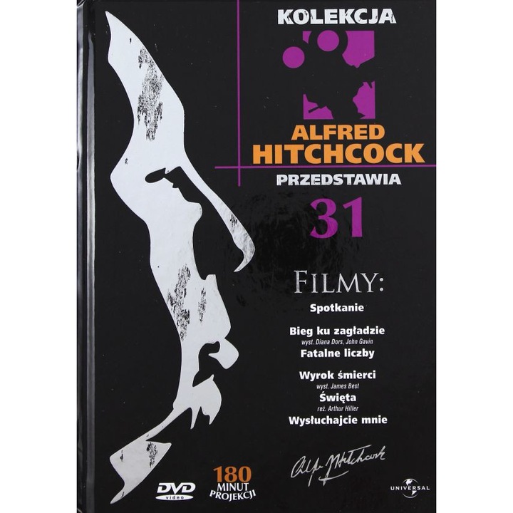 Alfred Hitchcock Przedstawia 31: Spotkanie / Bieg ku zagładzie / Fatalne liczby / Wyrok śmierci / Święta / Wysłuchaj mnie (booklet) [DVD]