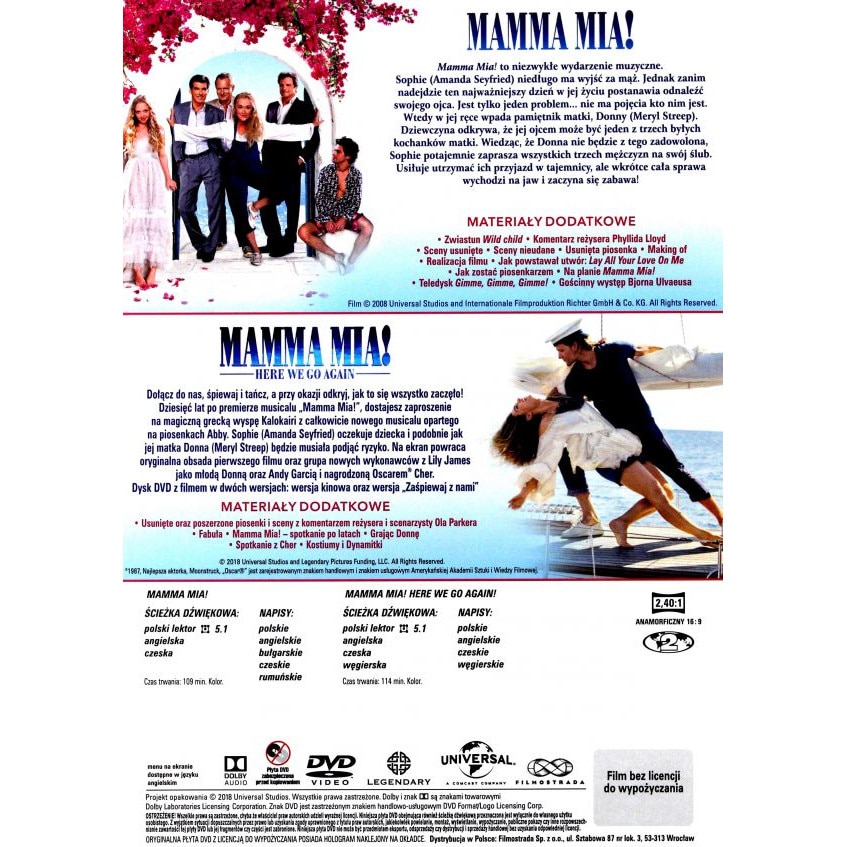 Mamma Mia / Mamma Mia! Here We Go Again [BOX] [2DVD] - eMAG.ro