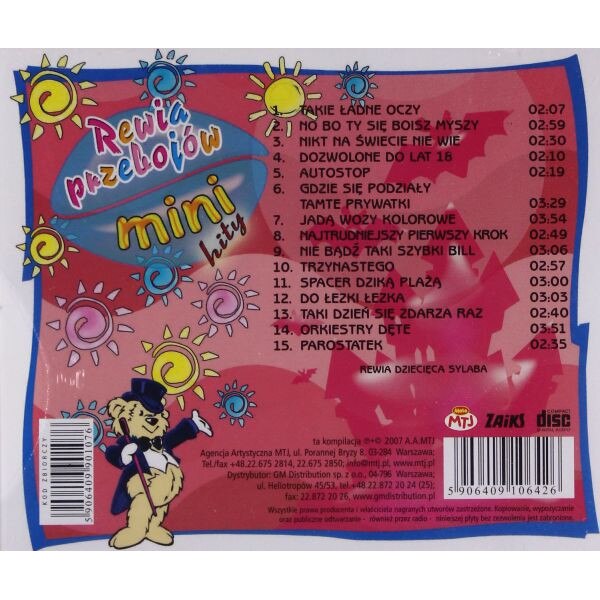 今週のおすすめ製品 Mini Sylaba: Dziecięca Rewia hity [CD przebojów Rewia - キッズ・ファミリー