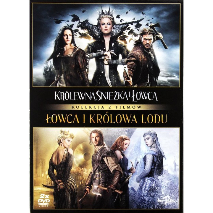 Królewna Śnieżka i Łowca / Łowca i Królowa Lodu [BOX] [2DVD]