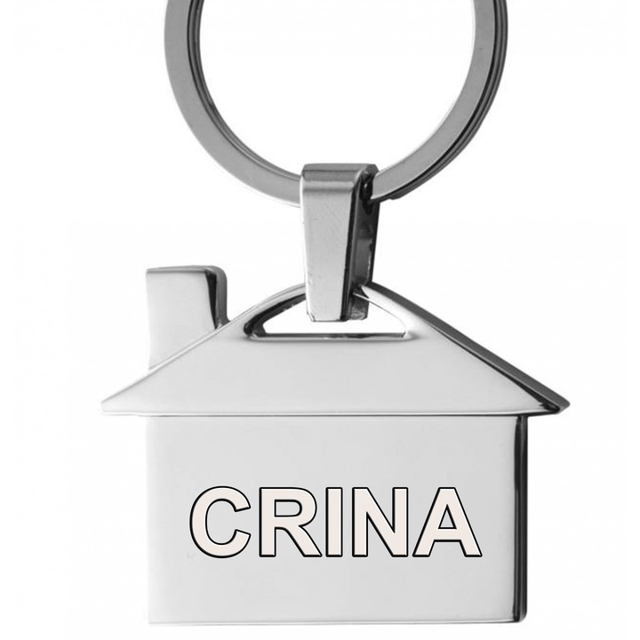 Crina üzenet fém kulcstartó