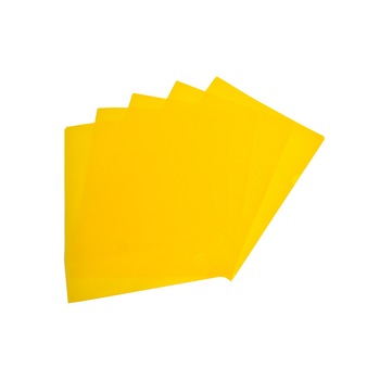 Set mape de protectie din plastic Noki galbene, 100 bucati Set mape de protectie din plastic Noki galbene, 100 bucati