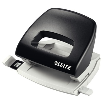 Perforator plastic Leitz NeXXt Series 5038, 16 coli, negru Perforator plastic Leitz NeXXt Series 5038, 16 coli, negru