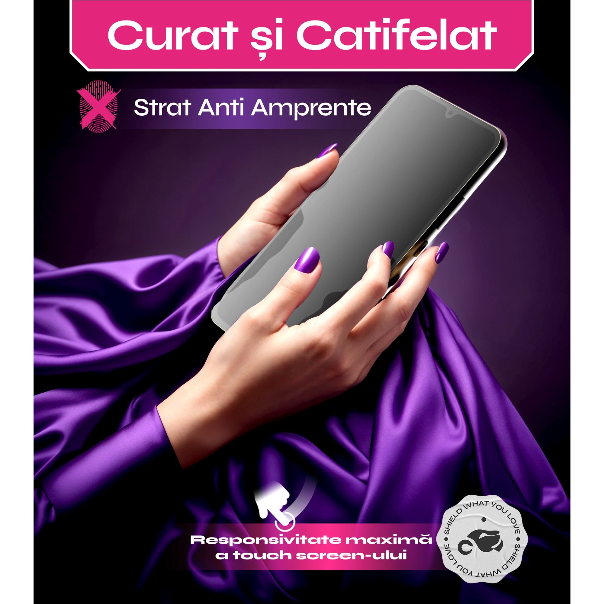 Set 2 Folii sticla compatibil cu Samsung Galaxy A34, DefenSlim, instalare usoara si rapida cu dispozitiv de potrivire automata in 30 sec cu Easy Install Kit patentat, protectie telefon