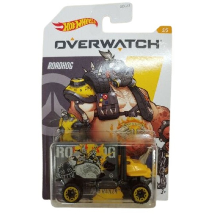 Количка за игра Hot Wheels Metallic Car, Baja Hauler, Overwatch Collection, Premium 1:64