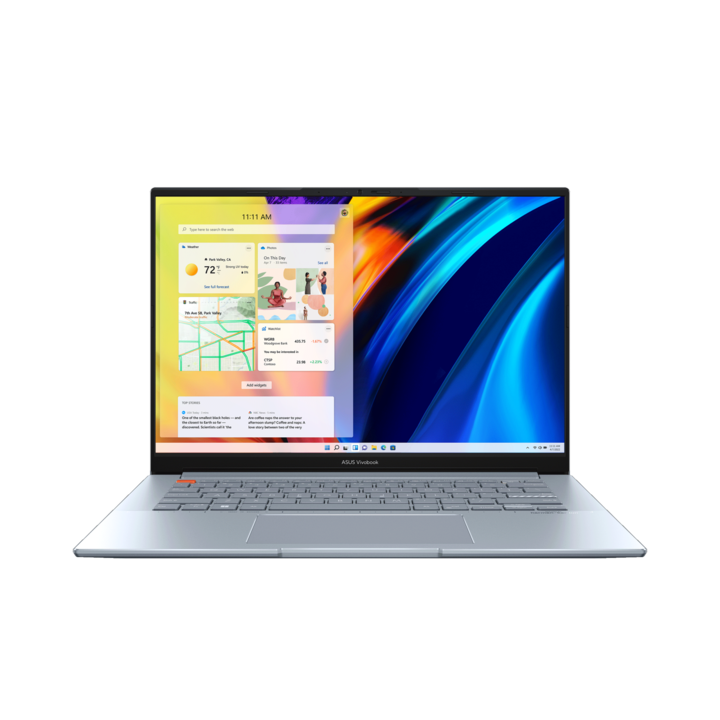 Asus Vivobook M5402RA-M9089W 14,5" 2,8K OLED laptop, AMD Ryzen 7-6800H, 16GB, 512GB M.2, AMD Radeon Graphics, Windows 11 Home, Magyar billentyűzet, Ezüst