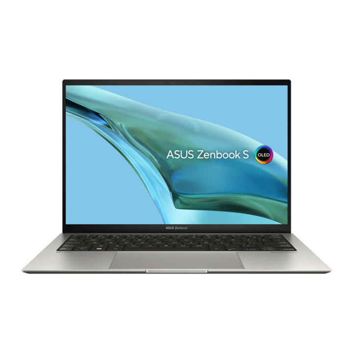 Лаптоп Asus Zenbook S UX5304VA-NQ075W 13.3" WQ+, Intel Core i7-1355U, 16GB, 1TB SSD, Intel Iris XE Graphics, Windows 11, Унгарска клавиатура, Сив