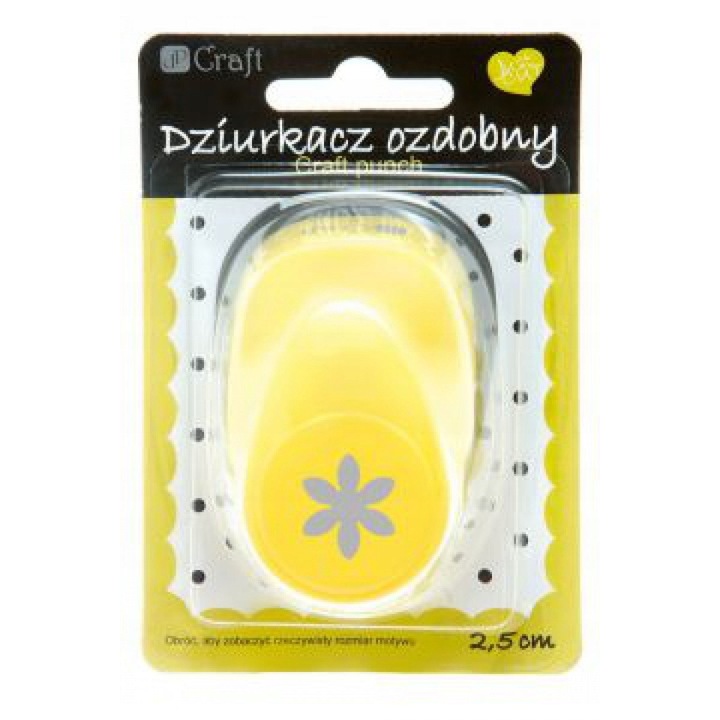 Perforator decorativ Stokrotka, DP CRAFT, 2,5cm, pentru copii, utilizare usoara
