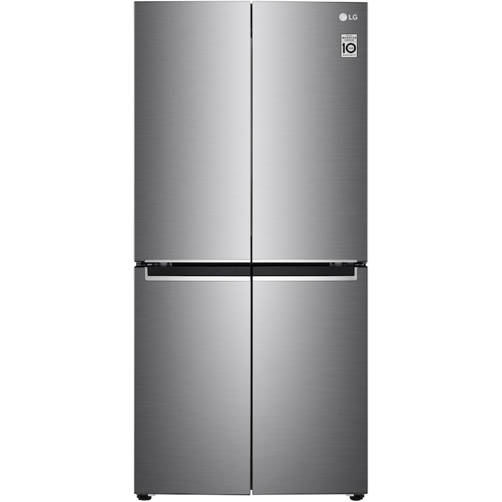 LG GMB844PZFG Side-by-side hűtőszekrény, 530 l, M: 179 cm, Door Cooling+, Total No Frost, F energiaosztály, Ezüst