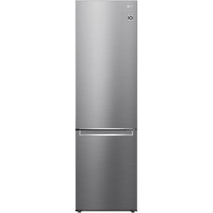 LG GBP62PZNCN1 Kombinált hűtőszekrény, 384 l, No Frost, Smart Inverter kompresszor, DoorCooling+, C Energiaosztály, M 203 cm, Rozsdamentes acél