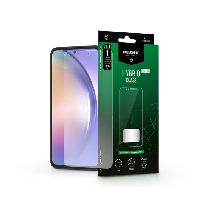 Samsung SM-A546 Galaxy A54 5G гъвкав стъклен протектор за екран - MyScreen Protector Hybrid Glass Lite - прозрачен (LA-2302)